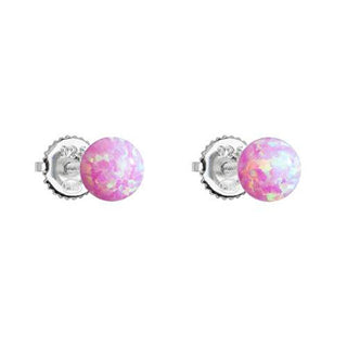 Evolution Group Orecchini In Argento Con Opali Sintetici Rosa 11246.3 Rosa