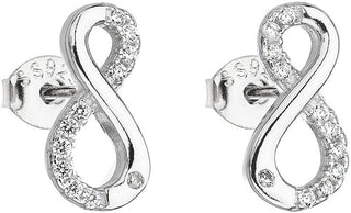 Evolution Group Orecchini In Argento Con Zircone Bianco Infinito 11017.1