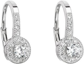 Evolution Group Orecchini In Argento Con Zirconi Trasparenti 11198.1