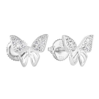 Evolution Group Orecchini In Argento Con Zirconi Farfalla 11311.1