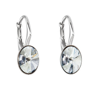 Evolution Group Orecchini Ovali In Argento Con Cristalli Swarovski 31276.5 Tonalità Blu