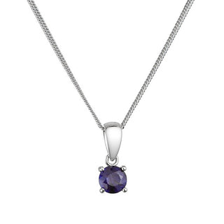 Evolution group Silver da donna Collana con genuine sapphire 12078.3