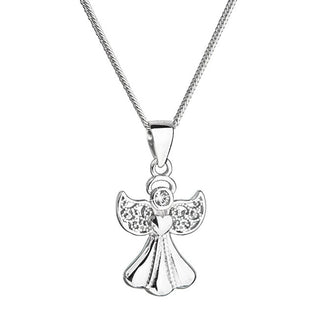 Evolution group Silver Angel Collana con Swarovski Crystal 32077.1