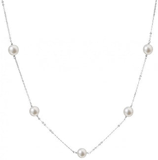 Evolution Group Collana In Argento Con 5 Perle Vere Pavona 22015.1