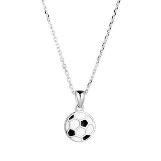 Evolution group Silver Collana con soccer ball Ciondolo 62034