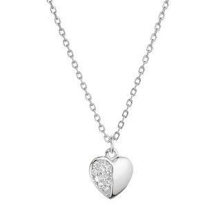 Evolution Group Collana Cuore In Argento Con Zirconi 12072.1 Argento