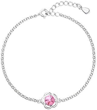 Evolution Group Silver Bracelet With Crystal Swarovski 33117.3 Pink 