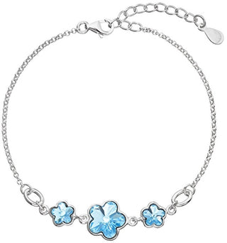 Evolution Group Bracciale In Argento Con Cristalli Swarovski Blue 33112.3