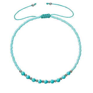 Evolution Group Bracciale Tessile Con Perline Miyuki Turchesi 13037.3 Turchese