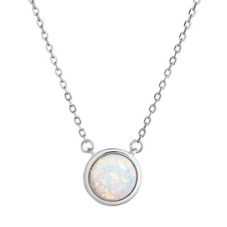 Evolution Group Collana Affascinante Con Opale Sintetico 12065.1 Bianco