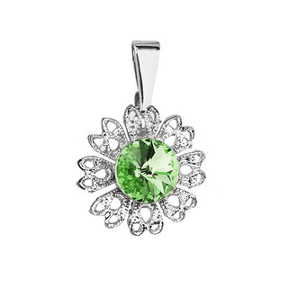 Evolution Group Ciondolo Scintillante Con Cristallo Swarovski Verde Fiore 54032.3 Peridoto