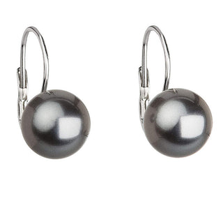 Evolution Group Deliciosos pendientes colgantes con perlas sintéticas 71106.3 Gris 