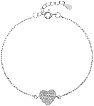 Evolution Group Bracciale In Argento Con Cuore Innamorato E Zirconi 13007.1