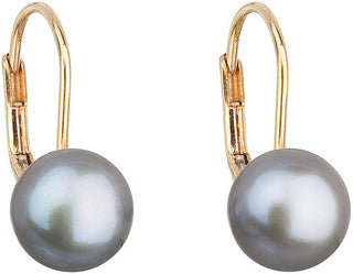Evolution Group Orecchini Di Perle In Oro Con Perle Vere Pavon 921009.3 Grigio
