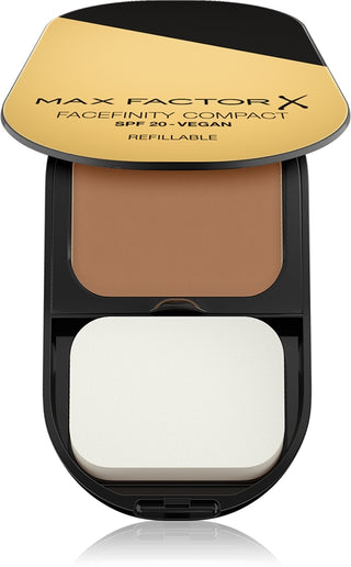 Max Factor Facefinity Compact Makeup SPF 20 009 Caramello 10 g — Fondotinta compatto