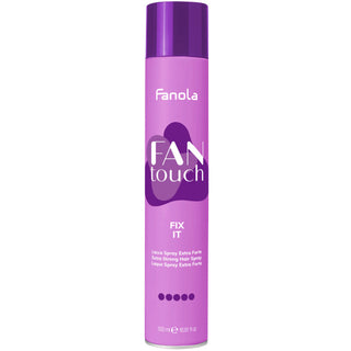 Fanola FanTouch Extra Strong Spray - spray fissativo molto forte per capelli, 500ml