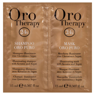Fanola Shampooing Gold Therapy 15 ml + Masque 15 ml