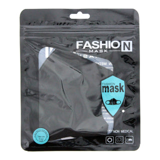 Fashion Maschera in tessuto, nera, riutilizzabile, per donna
