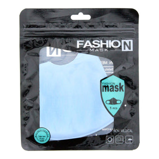 Fashion Maschera in tessuto, blu, riutilizzabile, unisex