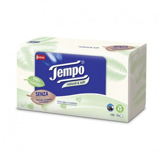 Tempo Fazzoletti Natural&Soft Box 70 Veline
