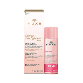 Nuxe Crema Prodigieuse Boost Multi Correzione Crema Setosa + Acqua Micellare Lenitiva 3-in-1 40 ml + 40 ml