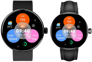 Forever Forevive 5 Sb-365 Nero Smawasb365Fobk Set Con Cinturino Di Ricambio