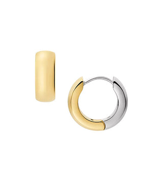 Fossil Elegant bicolor hoop Orecchini JF04899998