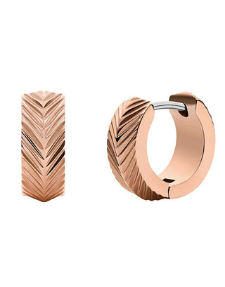 Fossil Eleganti Orecchini A Cerchio In Bronzo Harlow Jf04662791
