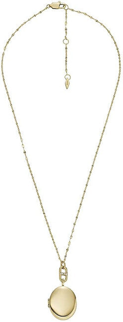 Fossil Elegant gold-plated Collana with medallion Heritage Locket JF04426710