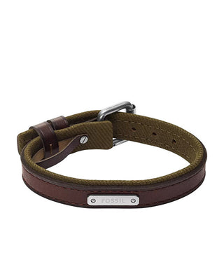 Fossil Leather Bracciale da uomo Everett JA7315998