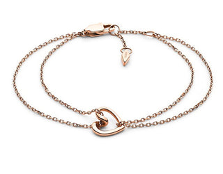 Fossil Bellissimo Bracciale Doppio In Acciaio Placcato Oro Sawyer Jof00616791