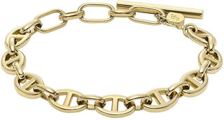 Fossil Bellissimo Bracciale In Acciaio Placcato Oro Jf04759710