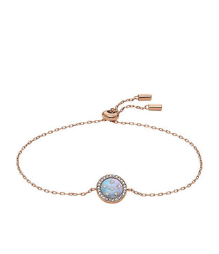 Fossil Gold-plated Bracciale with zircons Mother of Pearl JF04937791