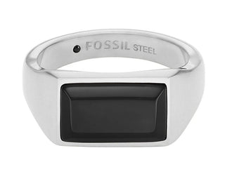 Fossil Anello Moderno Da Uomo In Acciaio All Stacked Up Jf04603040 - Circuito: 62 Mm