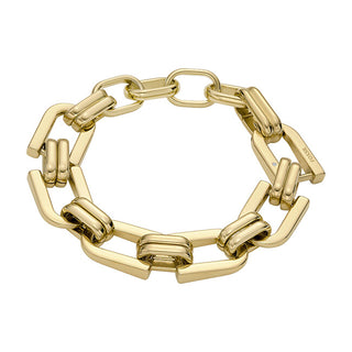 Fossil Bracciale Moderno Placcato Oro Jf04573710