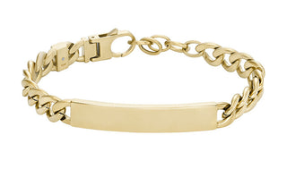 Fossil Bracciale Moderno In Acciaio Placcato Oro Jf04465710