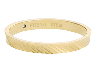 Fossil Anello Moderno Placcato Oro Harlow Jf04756710 - Circuito: 59 Mm