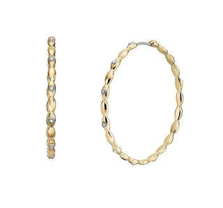 Fossil Unmistakable gold-plated hoop Orecchini Sutton JF04817710