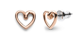 Fossil Delicati Orecchini A Forma Di Cuore Placcati In Oro Sawyer Jof00609791