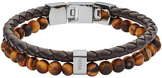 Fossil Bracciale In Pelle Da Uomo Jf03118040