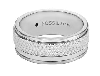 Fossil Anello Da Uomo In Acciaio Knox Jf04768040 - Circuito: 63 Mm