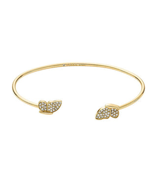 Fossil Solid gold-plated steel Bracciale Butterfly JF04923710