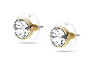 Fossil Orecchini Placcati Oro Con Cristalli Joa00668710