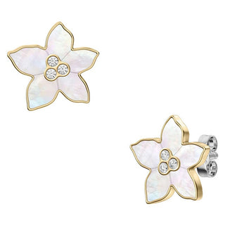 Fossil Gold-plated Orecchini with mother-of-pearl Flower Sutton JF04973710