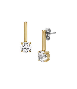 Fossil Gold-plated Orecchini with zircons Ellis JF04897710