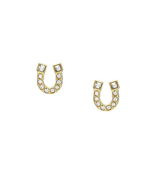 Fossil Gold-plated stud Orecchini Horseshoe JF04908710