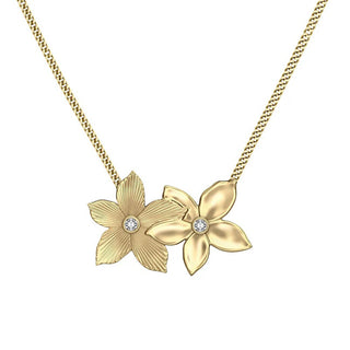 Fossil Gold-plated Collana with flowers Sutton JF04970710