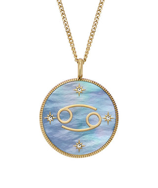 Fossil Collana Placcata Oro Cancro Scritto Nelle Stelle Jf04841710