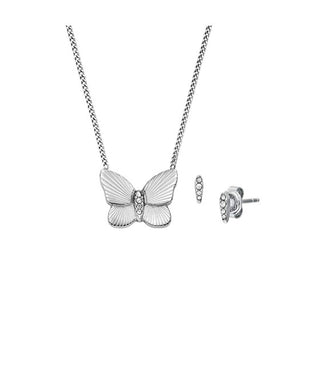 Fossil Steel jewelry set Butterfly JF04935SET (Collana, Orecchini)