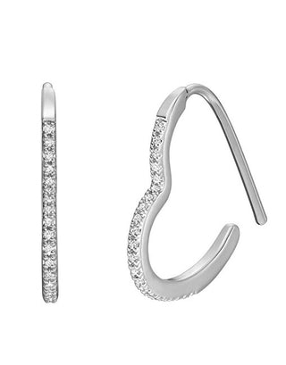 Fossil Orecchini A Cuore Romantici Con Cristalli Ja7230040